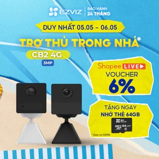 Camera Wi-Fi EZVIZ CB2 Sử Dụng Sim 4G, Không Dây Pin Sạc 2000 mAh, Đầu Sạc Type-C