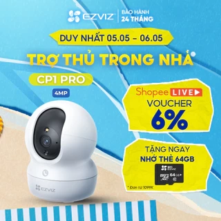 Camera WI-FI EZVIZ CP1 Pro 4MP Quay Quét 360 Độ, Chạm để gọi, Ghi hình màu đêm thông minh