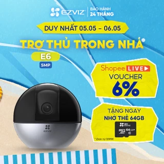 Camera WI-FI EZVIZ E6 3K Quay Quét 360 Độ, Phát hiện người và thú cưng, Vẫy tay để tạo cuộc gọi