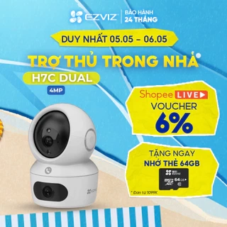Camera WIFI EZVIZ H7C 4MP & 4MP Ống kính kép liên kết thông minh, Quay quét toàn diện, Đàm thoại 2 chiều