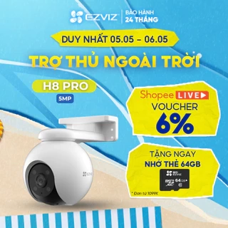 Camera Wi-fi EZVIZ H8 PRO 5MP Ghi Hình Màu Ban Đêm, Công Nghệ AI phát hiện người và xe, Theo dõi tự động