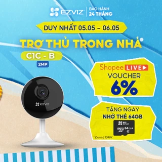 Camera WI-FI Trong nhà EZVIZ C1C-B 1080p, Đàm Thoại 2 Chiều, Công Nghệ Video H.265