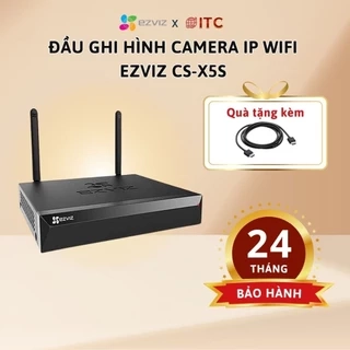 Đầu ghi hình camera IP Wifi EZVIZ CS-X5S-4 kênh và 8 kênh hỗ trợ lưu trữ ổ cứng tới 8T