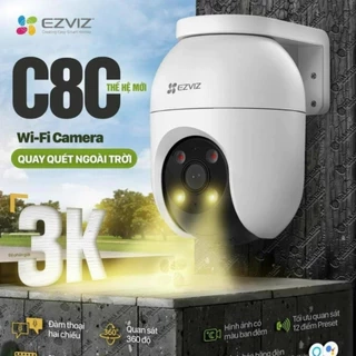 Camera ezviz C8C 2K+, C8C 3K wifi ngoài trời siêu nét,xoay 360, đàm thoại 2 chiều, có màu đêm
