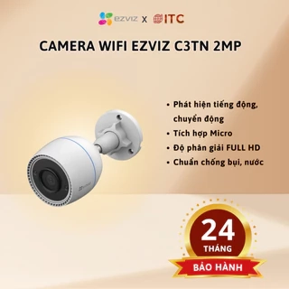 camera wifi ezviz C3TN out pro 3M 2k Quad HD ban đêm có màu báo động còi hú ghi âm