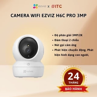 Camera wifi ezviz C6N Pro 3MP Quad HD 2K Trong Nhà, Quay Quét 360, Đàm Thoại 2 Chiều