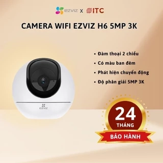 Camera wifi ezviz h6 3k độ phân giải 3K 5.0MP phát hiện người bằng AI & giọng gói