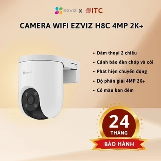 Camera WIFI EZVIZ H8C 4MP 2K+ Full HD , Xoay 360, Trò Chuyện 2 Chiều, Ghi Hình Màu