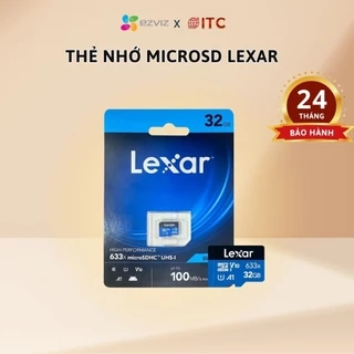 Thẻ nhớ MicroSD Lexar 32GB 64GB 128GB class 10 UHS-I - tốc độ100MB/s, dùng cho camera, máy ảnh