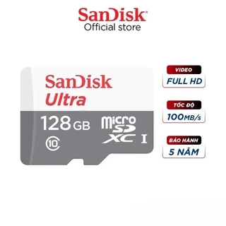 Thẻ nhớ MicroSDHC MicroSDxC Sandisk Ultra 16GB/32GB/64GB/128GB Class 10 upto 100MB/s