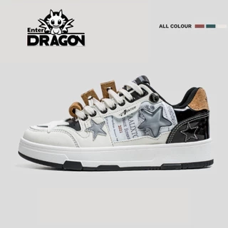 Giày thể thao sneaker nam nữ Unisex Enter Dragon White Wine ( Tặng kèm dây da + Vớ cotton F1 ENTER )