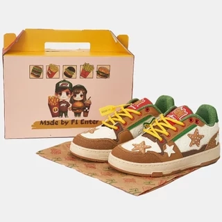 Giày thể thao sneaker nam nữ Unisex humburger 2 made by F1 Enter