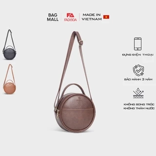 Túi đeo chéo da nữ tròn mini FADODA FN30