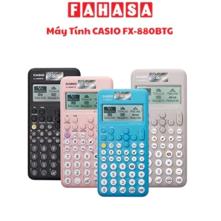 Máy Tính CASIO FX-880BTG - Đủ 4 màu - Đen, xám, hồng, xanh biển