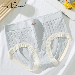 Quần Lót Cotton FallSweet 45-80KG Cho Nữ Cao Cấp Liền Mạch Bigsize Quần Lót M-2XL