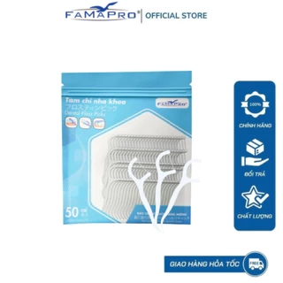 FAMAPRO  Tăm chỉ kẽ răng nha khoa Túi 50 cái