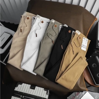 Quần Kaki Nam Chất Vải Kaki Basic Logo Thêu Tinh Tế Timo FAPAS