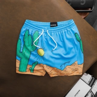 Quần Shorts Biển Nam Chất Liệu Chéo Thái Mát Mẻ FAPAS Currant