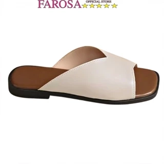 Dép nữ quai ngang vạt chéo FAROSA - H96 dép thời trang mùa hè phong cách hàn quốc hót trend