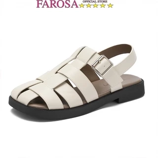 Dép sandal nữ quai đan FAROSA - TH33 giày sục nữ quai hậu rọ đan lên chực xinh