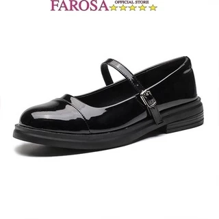 Giày búp bê nữ dáng mary janes FAROSA phối màu phong cách năng động cực hót V44