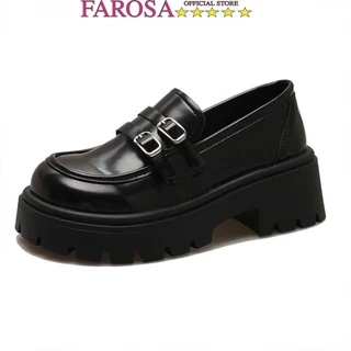 Giày Oxford nữ FAROSA - H70  giày nữ cổ thấp da trơn cao cấp đế 5cm mẫu mới cực hót