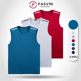 Áo Thun Ba Lỗ Thể Thao Nam Fasvin SN24630.HN Vải COOLMAX Co Giãn Mềm Mát Thoải Mái Vận Động