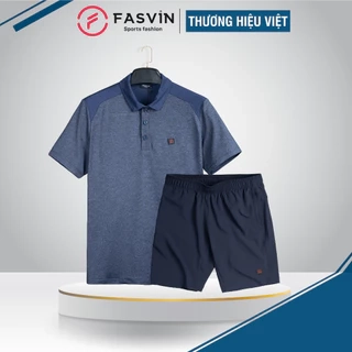Bộ Quần ÁoThể Thao Nam Cổ Bẻ FASVIN AB23581.HN Hàng Nhà Máy Chất Liệu tốt Phom Dáng Đẹp