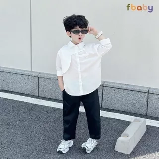 Set Áo Sơ Mi Và Quần Kaki Bé Trai Hàng Thiết Kế Chất Liệu Thô Hàn Cao Cấp Thấm Hút Mồ Hôi
