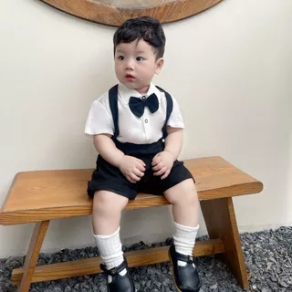 Set Công Tử Thôi Nôi Fbaby Đi Chơi Dự Tiệc Aó Chất Liệu Thô Đũi Phối Quần Kaki Cho Bé Trai 6-17kg