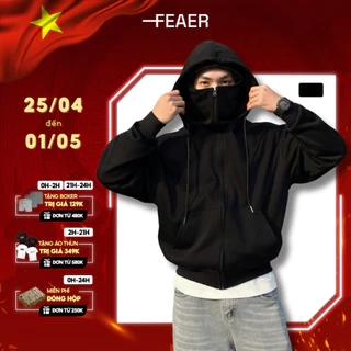 Áo khoác hoodie zip Lasting 2 nón dày dặn, che nắng fullface chuẩn form, có túi trong, chống nắng tốt - FEAER