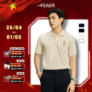 Áo Polo Nam Cổ Bẻ Rabbit thêu hoạ tiết thỏ , chất cotton CVC thoáng mát, kiểu dáng trẻ trung, thanh lịch - FEAER