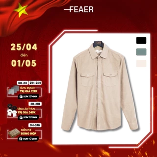 Áo sơ mi nam tay dài VELVET FABRIC chất lụa nhung gân FEAER DENIM