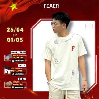 Áo thun cổ tròn POKER chất liệu cotton, thấm hút mồ hôi, thoáng mát, chuẩn form - FEAER