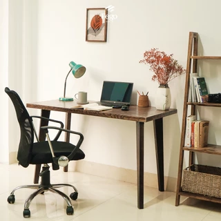 Bàn làm việc chân gỗ FEGO, bàn học, bàn cafe kiểu dáng vintage, cổ điển