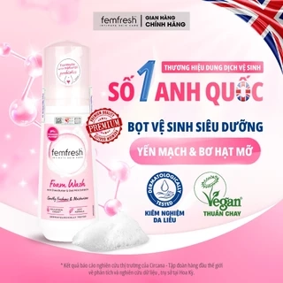Bọt vệ sinh phụ nữ cao cấp Femfresh - Giúp Dưỡng Ẩm, chống viêm, ngăn ngừa nấm ngứa, nuôi dưỡng bảo vệ vùng kín - 150ml