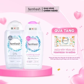 Combo 2 Chai Dung Dịch Vệ Sinh Phụ Nữ Femfresh Hỗ Trợ Các Vấn Đề Phụ Khoa - Tặng Quà Hấp Dẫn