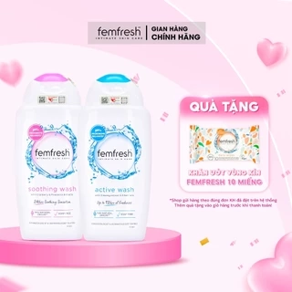 Mua 2 Dung Dịch Vệ Sinh Chăm Sóc Vùng Kín Sạch Thơm Femfresh TẶNG Kèm Quà Tặng Siêu Xinh