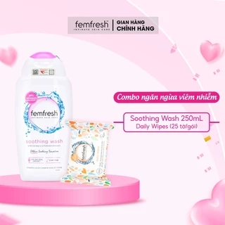 Comnbo Tiện Lợi Hỗ Trợ Các Vấn Đề Vùng Kín Giúp Sạch, Thơm, Tươi Mới 250ml ( DDVS Soothing + Khăn ướt 10 tờ/gói)