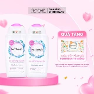 Dung Dịch Vệ Sinh Phụ Nữ Femfresh Soothing Wash -Hỗ Trợ Các Vấn Đề Về Da 250ml TẶNG Quà Siêu Xinh