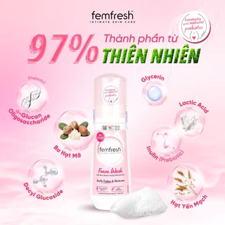 Bọt vệ sinh phụ nữ cao cấp Femfresh - Giúp Dưỡng Ẩm, chống viêm, ngăn ngừa nấm ngứa- 150ml