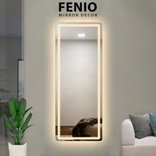 Gương led cảm ứng soi toàn thân FENIO Decor hình chữ nhật có đèn led 3 màu