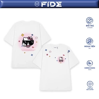 Áo thun FIDE HelloKitty phông unisex form rộng local brand nam nữ cổ tròn oversize - AT151