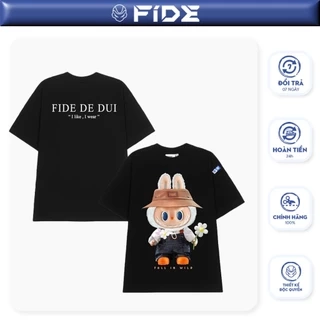 Áo thun FIDE LABUBU phông unisex form rộng local brand nam nữ cổ tròn oversize - AT75