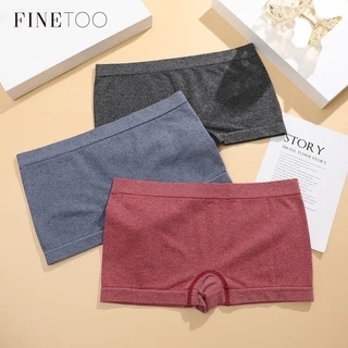 Finetoo Quần Lót Boxer Cotton Cho Nữ Quần Đùi Mềm Mại Quần Lót Màu Trơn Quần An Toàn