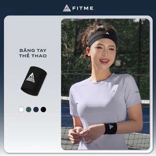 Băng tay thể thao nữ Fitme chặn mồ hôi Wristband mềm mại bảo vệ cổ tay BCTR01