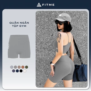 Quần đùi tập gym yoga Fitme legging nữ cạp cao tôn dáng co giãn 4 chiều cao cấp QNTG