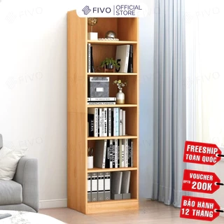 Kệ Sách Đứng Thông Minh FIVO Mẫu FB70, Tấm Lưng Chắc Chắn, Tặng Phụ Kiện Lắp Ráp (40x24x179cm)