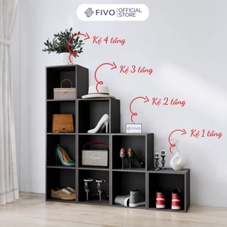 Kệ Sách Gỗ Tổ Ong FIVO FB01 Đa Tầng Dễ Lắp Ráp, Có Tấm Lưng Dày Dặn, Phù Hợp Với Mọi Không Gian, Đa Dạng Cách Sắp Xếp