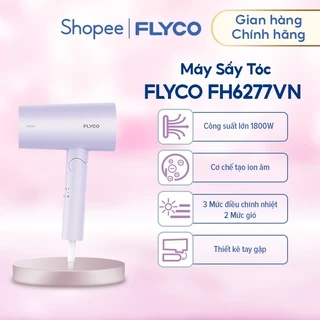 Máy Sấy Tóc Flyco Công Suất Lớn (1800W) FH6277VN Chế Độ Sấy Anion & Sấy Lạnh Bảo Vệ Tóc